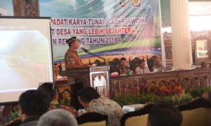 Sosialisasi dana desa di Pendopo Museum Kartini Rembang, Jum’at (13/04).