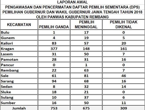 Dari Pemilih Ganda Hingga Siluman, Panwas Pemilu Beberkan Angkanya