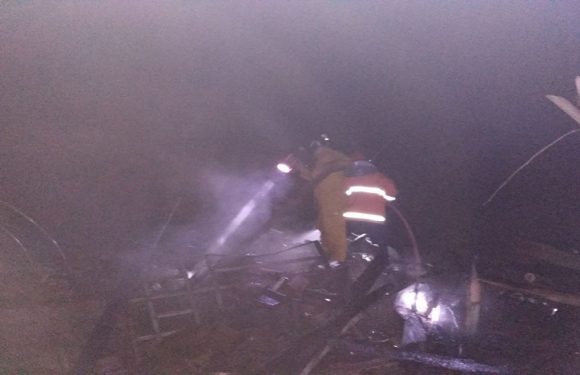 Sibuk Antar Telur, Pos Jaga Ludes Diamuk Api