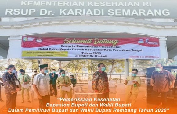 Hasil Pemeriksaan Kesehatan Bakal Pasangan Calon Bupati Dan Wakil Bupati Diumumkan, Adakah Yang Tidak Lolos ?