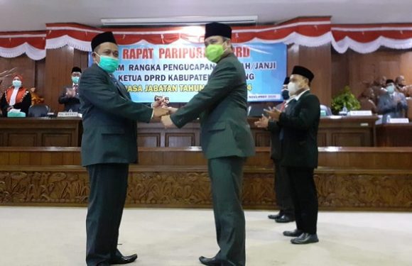 Sambutan Pertama Sebagai Ketua DPRD, H. Supadi Sampaikan Permohonan