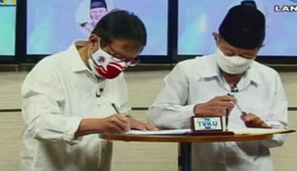 Narasi Positif Pemberitaan Covid-19, PWI Dan MUI Jateng Tandatangani Seruan Bersama
