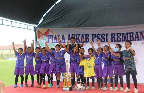 Piala Askab PSSI Rembang, Untuk Kelompok U-10 Ini Juaranya