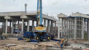 Proyek pembangunan jalan tol Semarang – Demak.