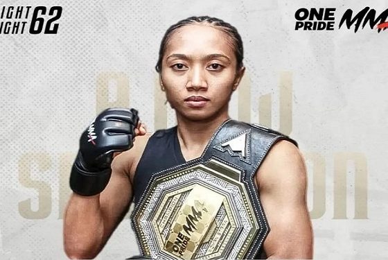 Wanita Desa Ngulaan Kec. Bulu Gondol Sabuk Juara One Pride MMA, Ungkap Pantangan Sebelum Pertarungan