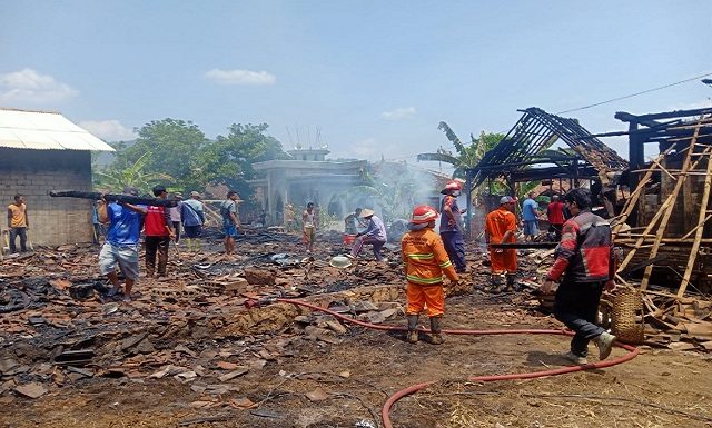 Rentetan Kebakaran Dalam Waktu Hampir Bersamaan, Di Gunem 2 Rumah Terbakar