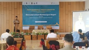 Rapat koordinasi Registrasi Sosial Ekonomi (Regsosek) tingkat Kabupaten Rembang, Selasa (20/09).