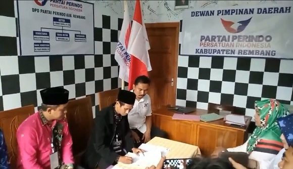 6 Parpol Jalani Verifikasi Faktual Kepengurusan, Perindo Rembang Pasang Target Mengejutkan
