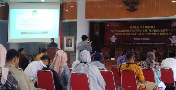 KPU Kabupaten Rembang Tetapkan DPT Pemilu 2024