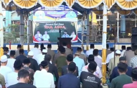 Penuh Semangat, Warga Binaan Rutan Rembang Laksanakan Shalat Ied