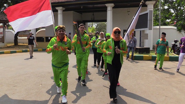 Api Abadi Porprov 2023 Tiba, Disambut Anak Sekolah Hingga Masyarakat Umum