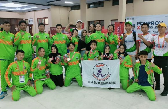 Bersaing Ketat, Muay Thai Sumbangkan Emas Pertama Untuk Kab. Rembang