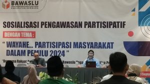 Sosialisasi Pengawasan Partisipatif digelar Bawaslu Kabupaten Rembang, Kamis (21/09).
