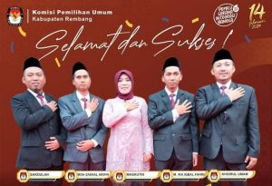 Komisioner KPU Kabupaten Rembang, periode 2023 – 2028.