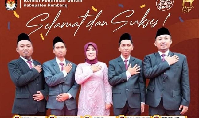 Asal Desa Komisioner KPU Rembang 2023 – 2028, Langsung Tunjuk Ketua