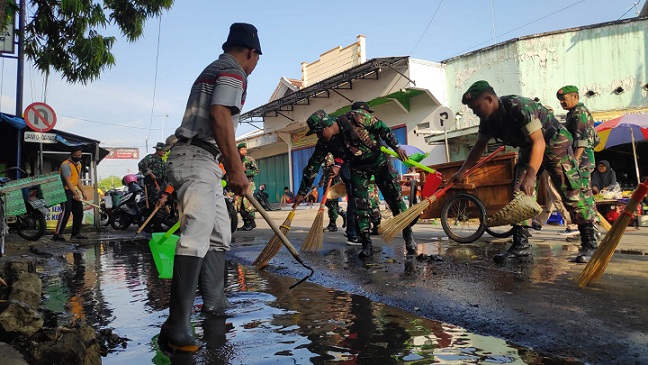 Ratusan Anggota TNI Di Rembang Bergerak Serentak Hari Ini, Dandim Pimpin Langsung