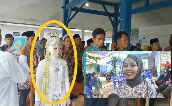 Kejadian Langka!! Ada Pengantin Di Tengah Pelantikan KPPS Gunungmulyo