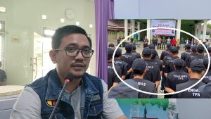 Komisioner Bawaslu Kabupaten Rembang, Dhofarul Mutaqiin. (Insert) Pengawas TPS.