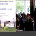 Pengurus Karang Taruna Kabupaten Rembang, Kurnia Anita menyampaikan usulan saat forum Musrenbang Kabupaten, Kamis (28/03).