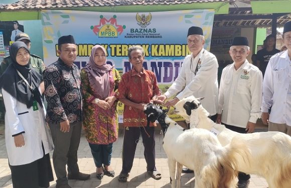 Boleh Dijual Asalkan Sudah Punya Cucu, Baznas Rembang Salurkan 20 Ekor Kambing
