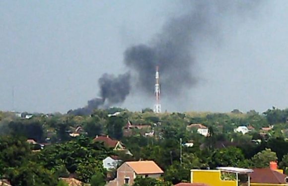 Terdengar Ledakan 4 Kali,  Kepulan Asap Terlihat Dari Kejauhan