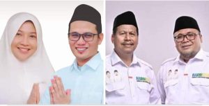 Dua pasangan kandidat yang akan maju dalam Pilkada Rembang.