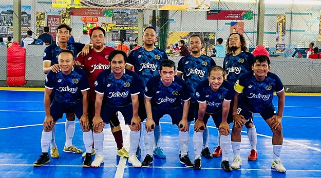 Porwanas Kalsel : Tim Futsal U-41 Jawa Tengah, Lolos Ke Perempat Final Hadapi Riau