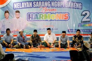 Pasangan calon Harno – Moch. Hanies menggelar dialog bersama nelayan Kecamatan Sarang.