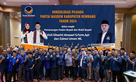 Pengurus Pusat Nasdem Datang Ke Rembang, Beri Perhatian Khusus Untuk Kemenangan Vivit – Umam
