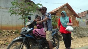 Suasana perkampungan di Dusun Ngotoko Desa Pasedan Kecamatan Bulu. 
