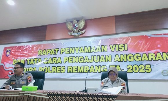 Samakan Visi, 14 Polsek Jajaran Polres Rembang Diminta Tertib Waktu Ajukan Pencairan Anggaran