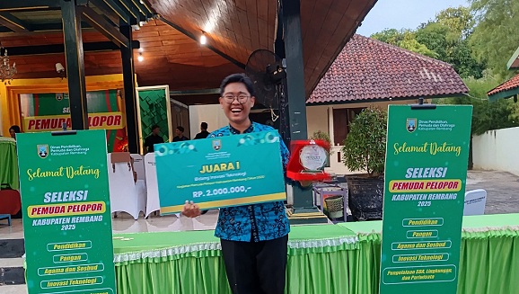 Buat Aplikasi Al-Ihdzar Untuk Mencegah Kekerasan Seksual Pada Anak, Ja’far Shodiq Hibatullah Juara 1 Pemuda Pelopor Kab. Rembang