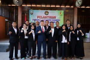 Pengurus Taekwondo Kabupaten Rembang bersama Brigjend TNI Zainul Bahar, seusai pelantikan, Minggu (25 Mei 2025).