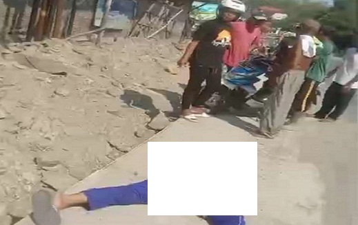 Saat Ambil Topi, Korban Jatuh Tergeletak. Akhirnya Meninggal Dunia (TKP Sumberagung Pancur)
