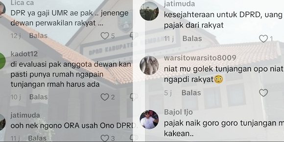 DPRD Rembang Dihujani Komentar Negatif, Soal Besaran Tunjangan