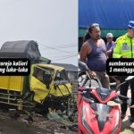 Kecelakaan lalu lintas di dua TKP berbeda.
