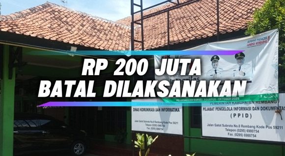 200 Juta Batal Dilaksanakan, Satu Berita 5 Juta Dilanjutkan