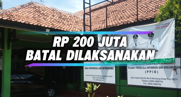 200 Juta Batal Dilaksanakan, Satu Berita 5 Juta Dilanjutkan