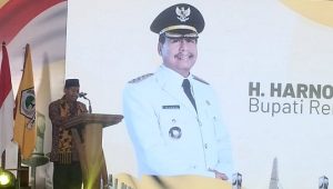 Bupati Rembang, Harno hadir dalam Musda Partai Golkar Kabupaten Rembang, Selasa (14/10).