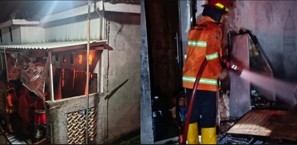 Suami Kerja Di Luar Negeri, Rumah Dan Tempat Frozen Food Terbakar