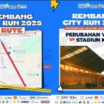 Perubahan lokasi dan route event lari “Rembang City Run”.