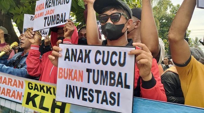 Massa Tuntut Penutupan Sementara Pabrik Di Banyudono, Begini Jawaban Bupati Harno