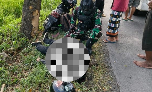 Kecelakaan Di Ringin Pamotan, Pemotor Meninggal Dunia