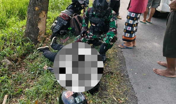 Kecelakaan Di Ringin Pamotan, Pemotor Meninggal Dunia