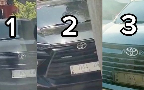 Mengejutkan!!! Tiga Mobil Plat Nomor Sama, Polisi Di Rembang Belum Menanggapi