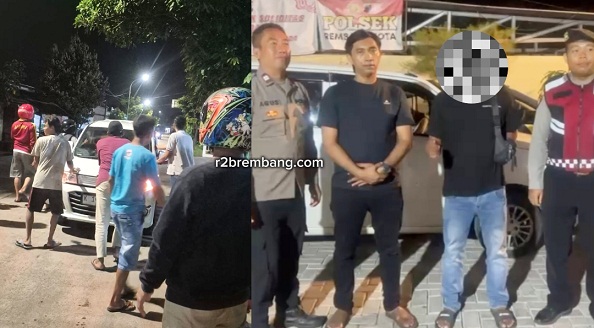 Posisi Di Tengah Jalan, Tapi Dikira Masih Di Halaman Kafe (Warga Ramai-Ramai Pinggirkan Mobil)