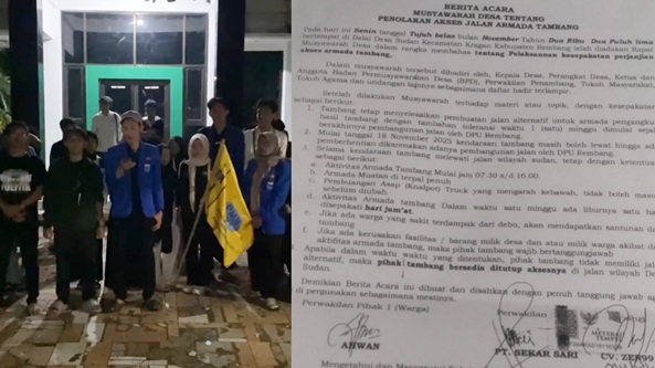 PMII Gelar Pernyataan Sikap, Warga Sudan Dan Penambang Teken Kesepakatan Terbaru