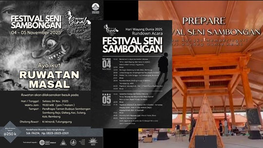 Yukk..Berbondong-Bondong Ke Taman Budaya Sambongan, Deretan Acara Menarik Ramaikan Hari Wayang Dunia
