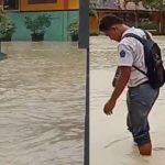 Banjir di SMA N Sulang, Kamis (04/12).