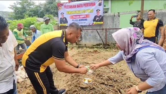 Kondisi Wilayah Naik Turun Gunung, Pos Polisi Tegaldowo Gunem Mulai Dibangun